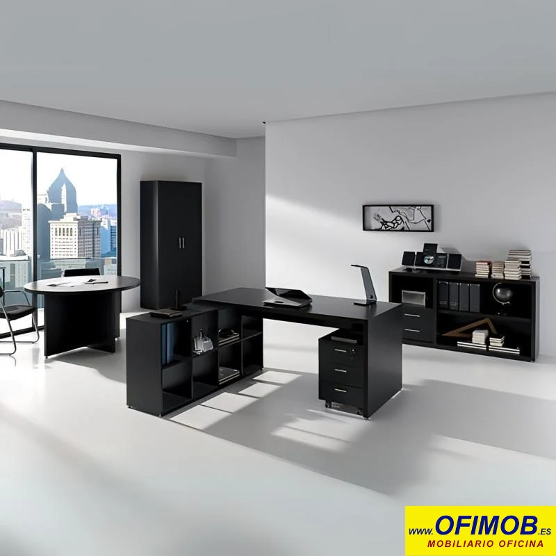 Mobiliario de Oficina Negro Azabache