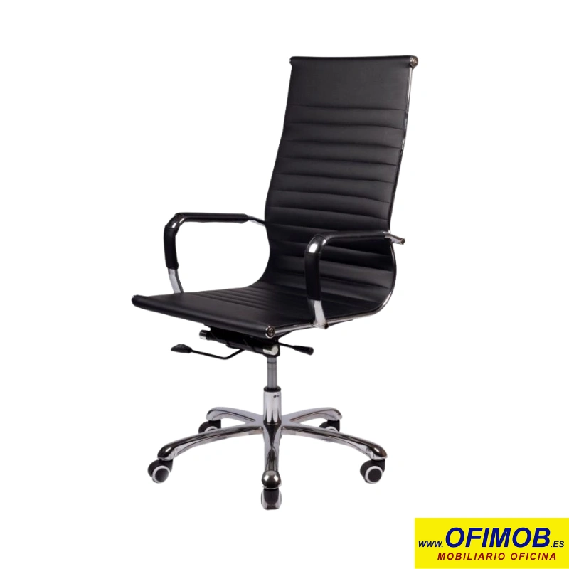 Silla de ordenador diseñada para proporcionar soporte y promover una postura correcta