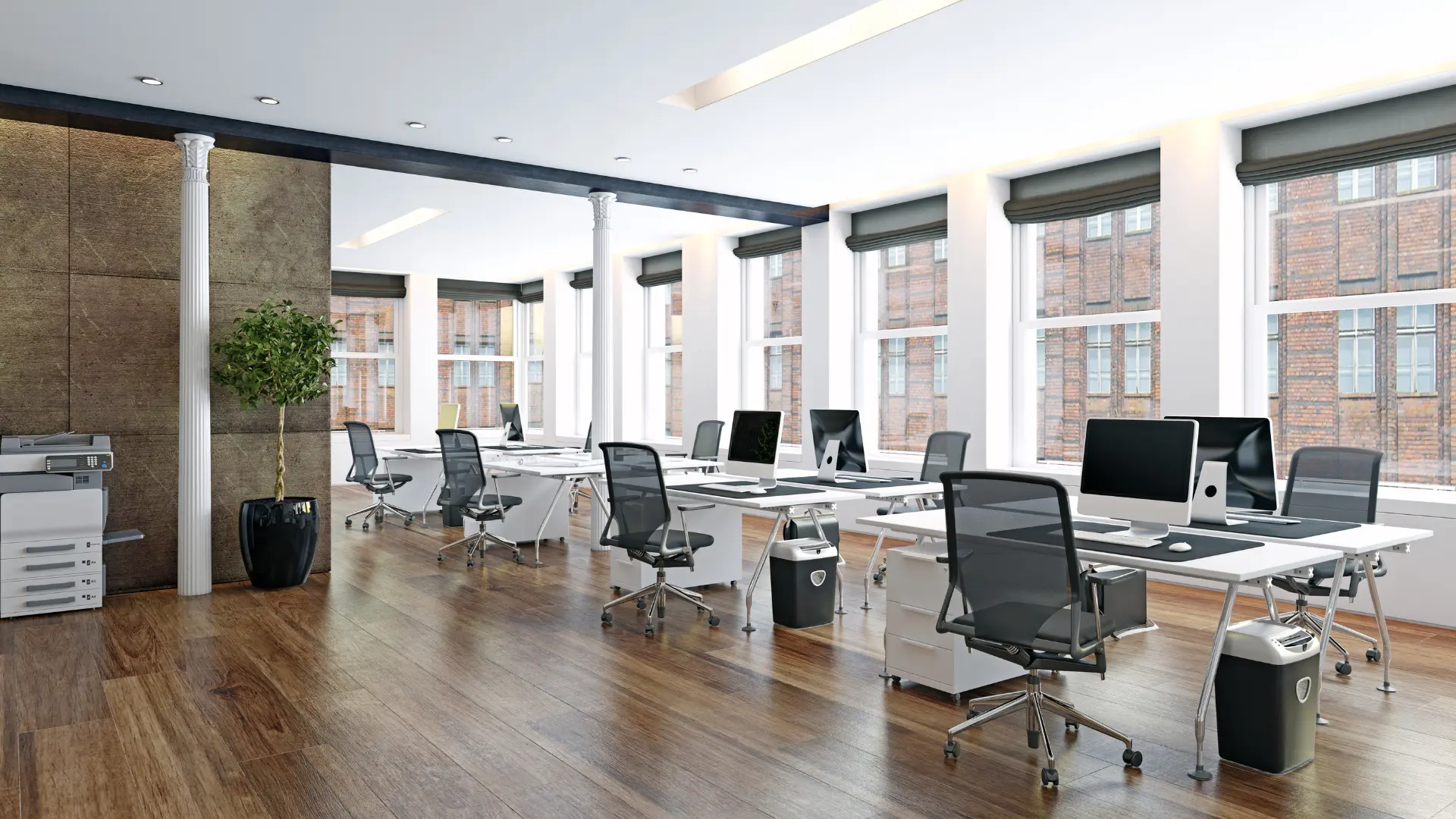 Mobiliario de oficina correcto