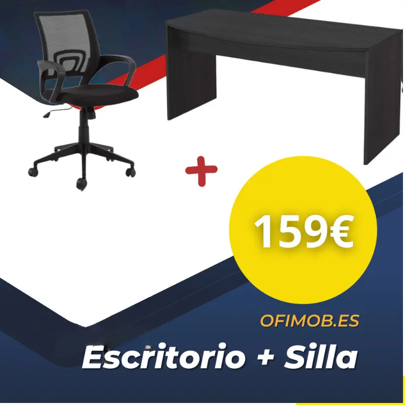 Escritorio Curvo + Silla